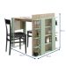 Mesa de Cozinha Retangular com Estante Smart Aveiro e Verde
