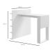 Mesa de Cozinha Retangular com Estante Smart Branca
