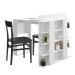 Mesa de Cozinha Retangular com Estante Smart Branca