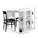 Mesa de Cozinha Retangular com Estante Smart Branca