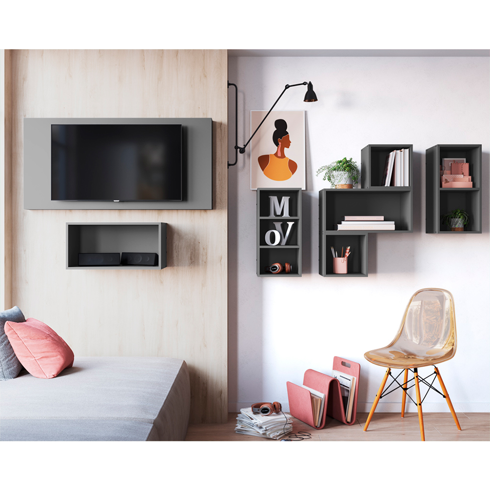 Nicho Mov Grafite 60 cm