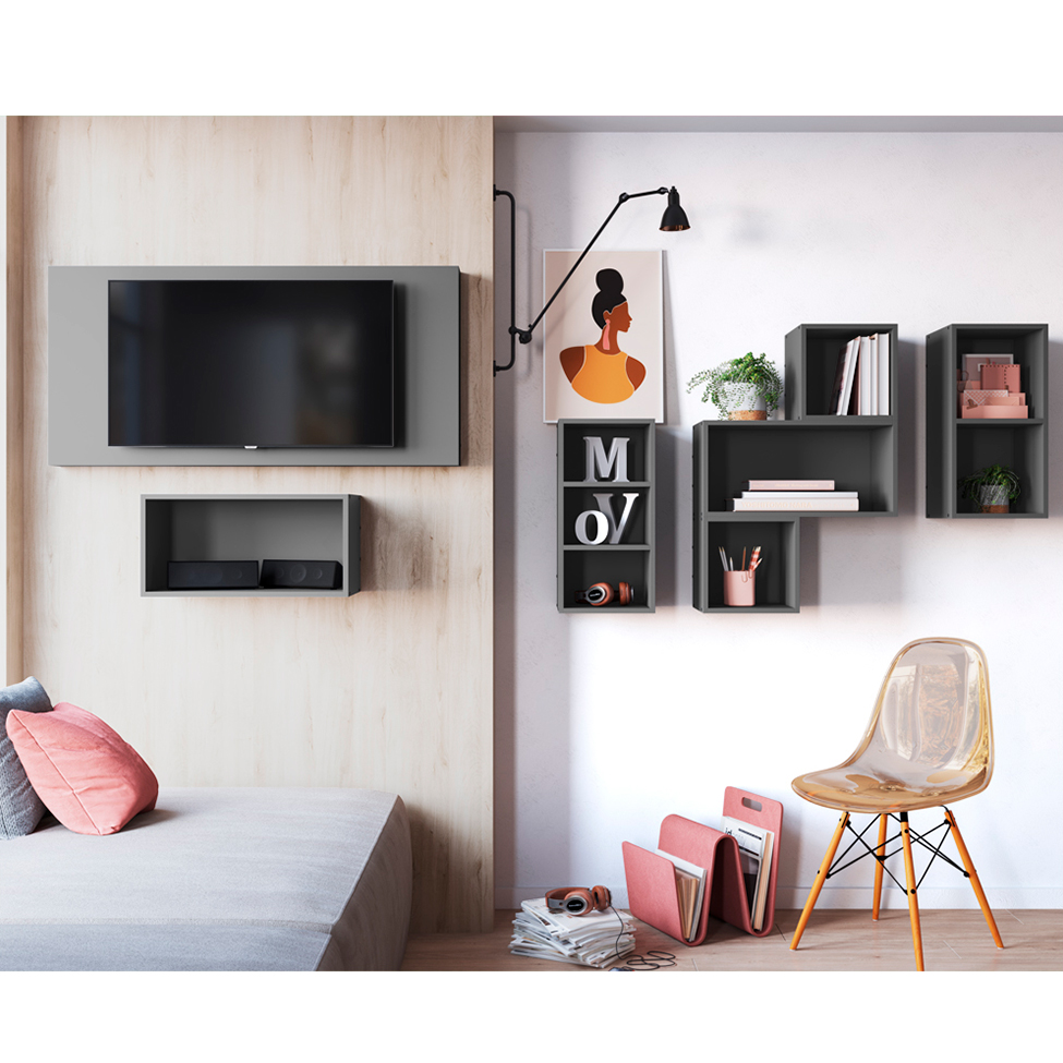 Painel para TV até 40 Polegadas Mov Grafite