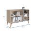 Rack Leaves Nature e Branco 104 cm