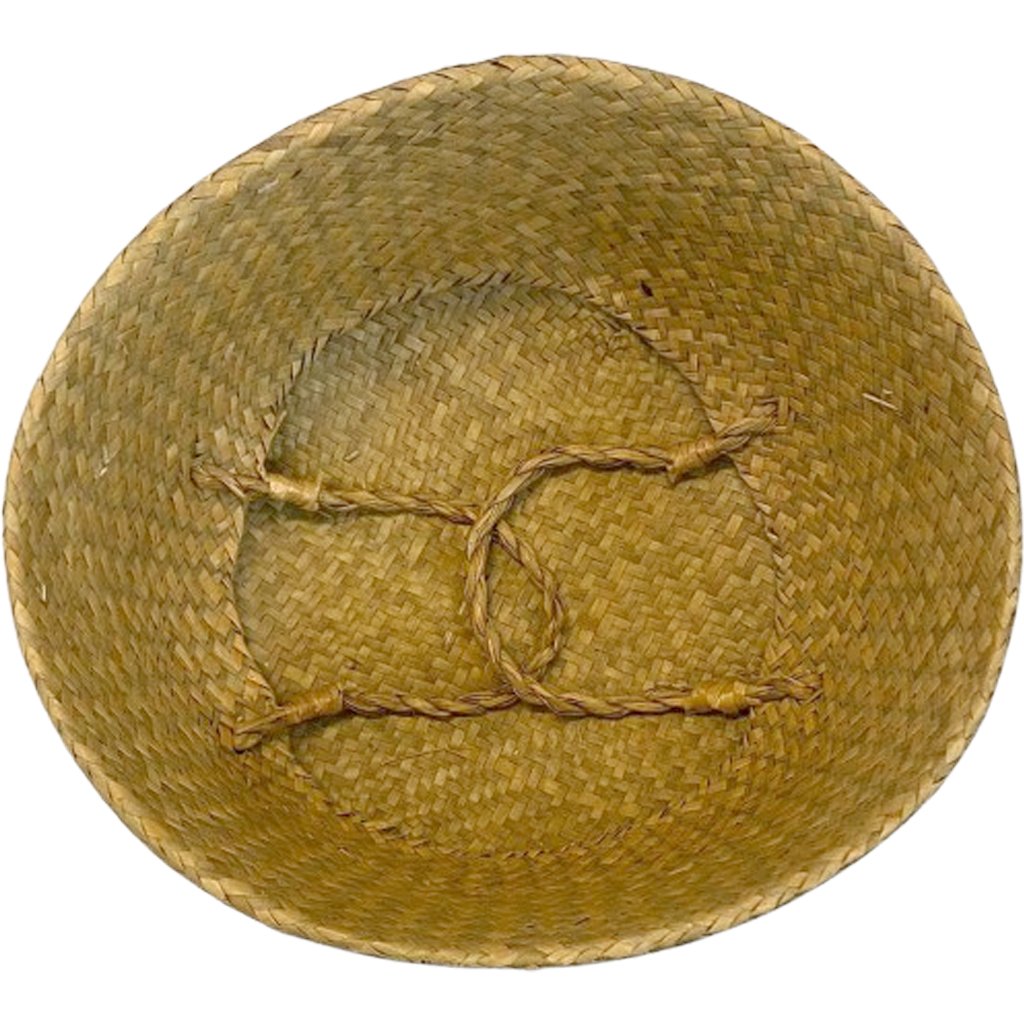 Cesta com Alça Decorativo em Palha 45cm Preto