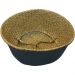 Cesta com Alça Decorativo em Palha 45cm Preto