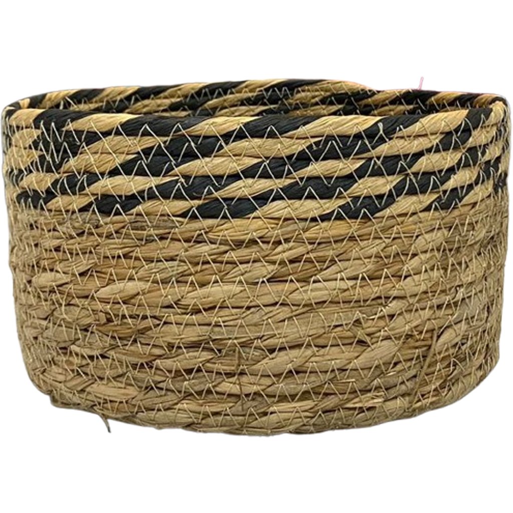 Kit 3 Cestos em Palha Organizadores Decorativos Multitamanhos Palha