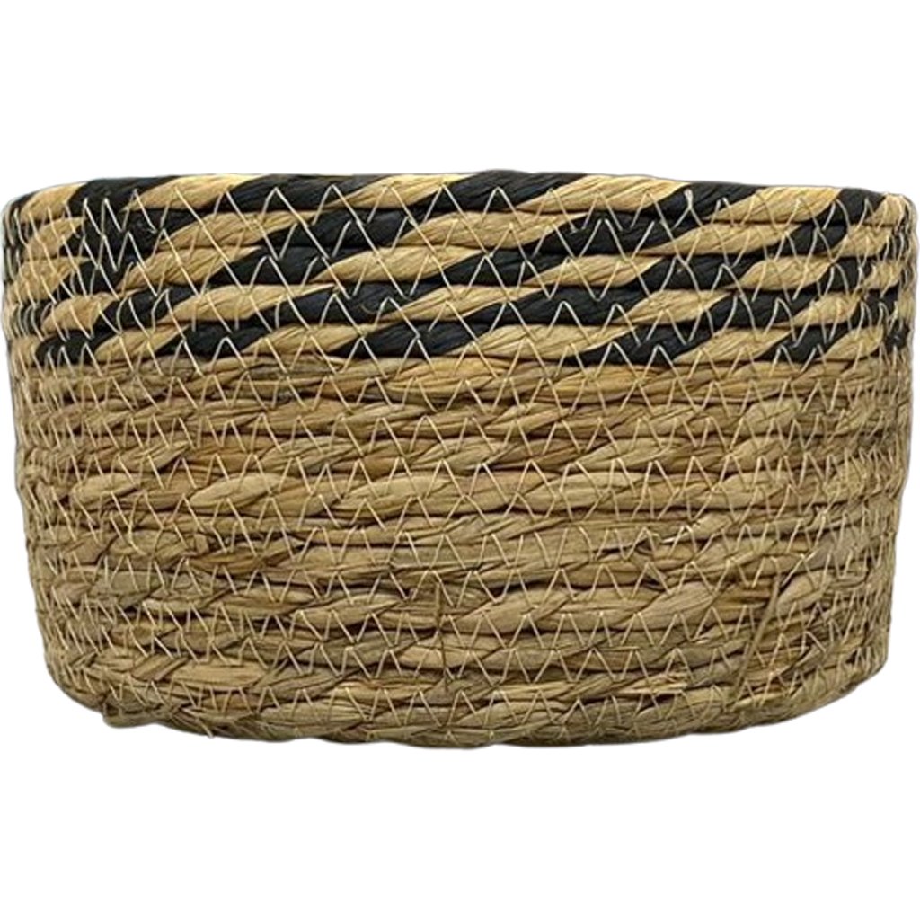 Kit 3 Cestos em Palha Organizadores Decorativos Multitamanhos Palha