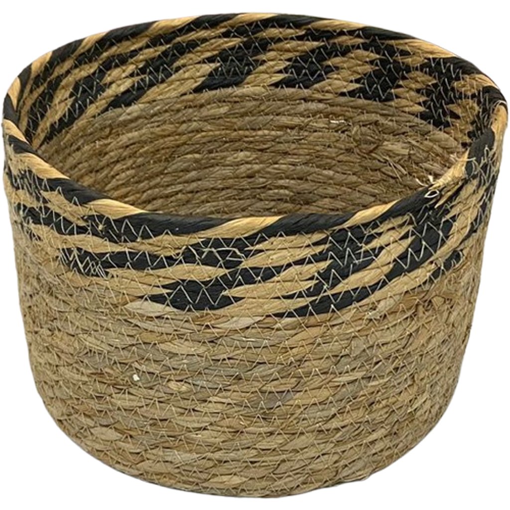 Kit 3 Cestos em Palha Organizadores Decorativos Multitamanhos Palha