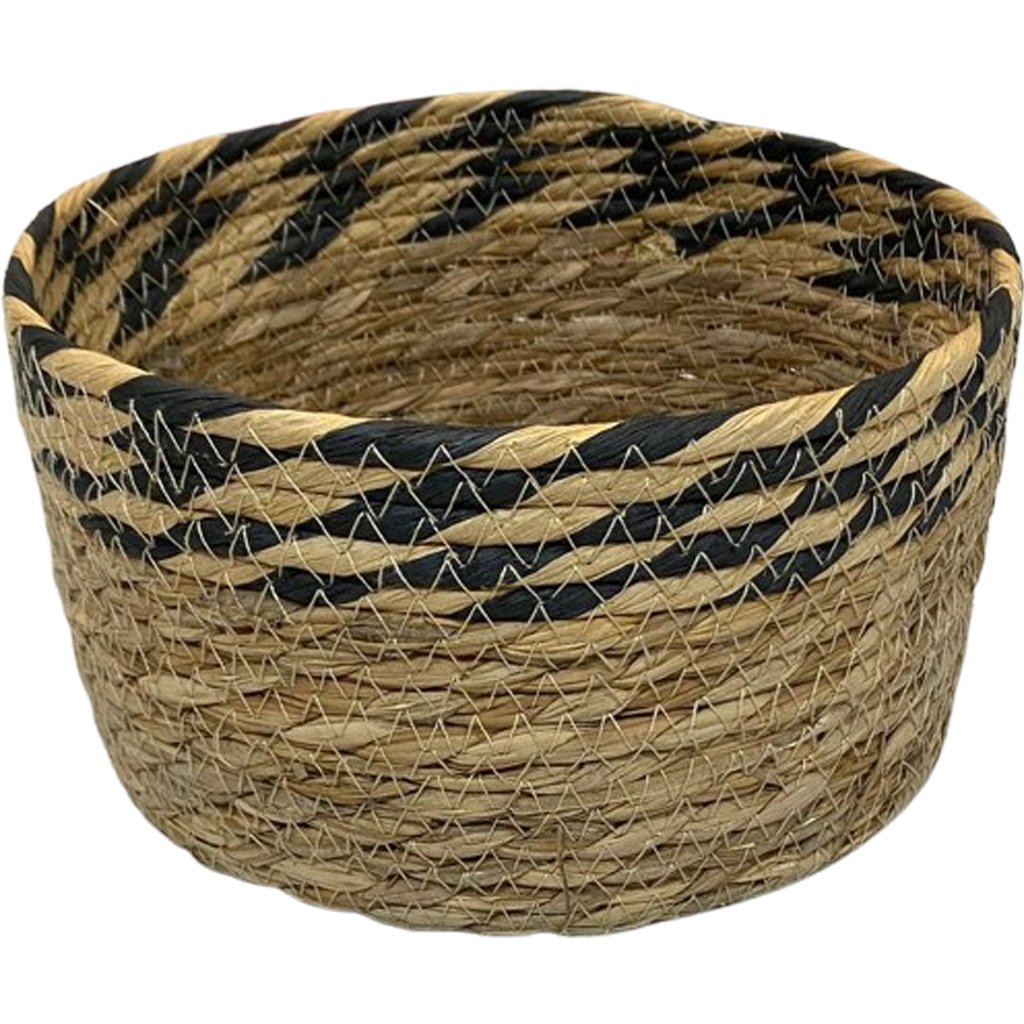 Kit 3 Cestos em Palha Organizadores Decorativos Multitamanhos Palha