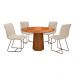 Conjunto Mesa Redonda Roraima 1,20M com 4 Cadeiras Itália