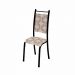 Conjunto Mesa Redonda Verona com Tampo Vidro e 4 Cadeiras BM Tubulares