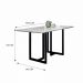 Conjunto Sala de Jantar Lisboa com 6 Cadeiras Rattan Grafite e Metal Preto BM Tubulares