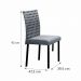 Conjunto Sala de Jantar Lisboa com 6 Cadeiras Rattan Grafite e Metal Preto BM Tubulares