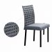 Conjunto Sala de Jantar Lisboa com 6 Cadeiras Rattan Grafite e Metal Preto BM Tubulares