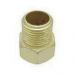 Aumento Prolongador Curto Conexão Extensor Rosca 1/2 Dourado