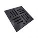 Ralo Anti-inseto Quadrado 10x10cm + Porta Grelha Preto Luxo