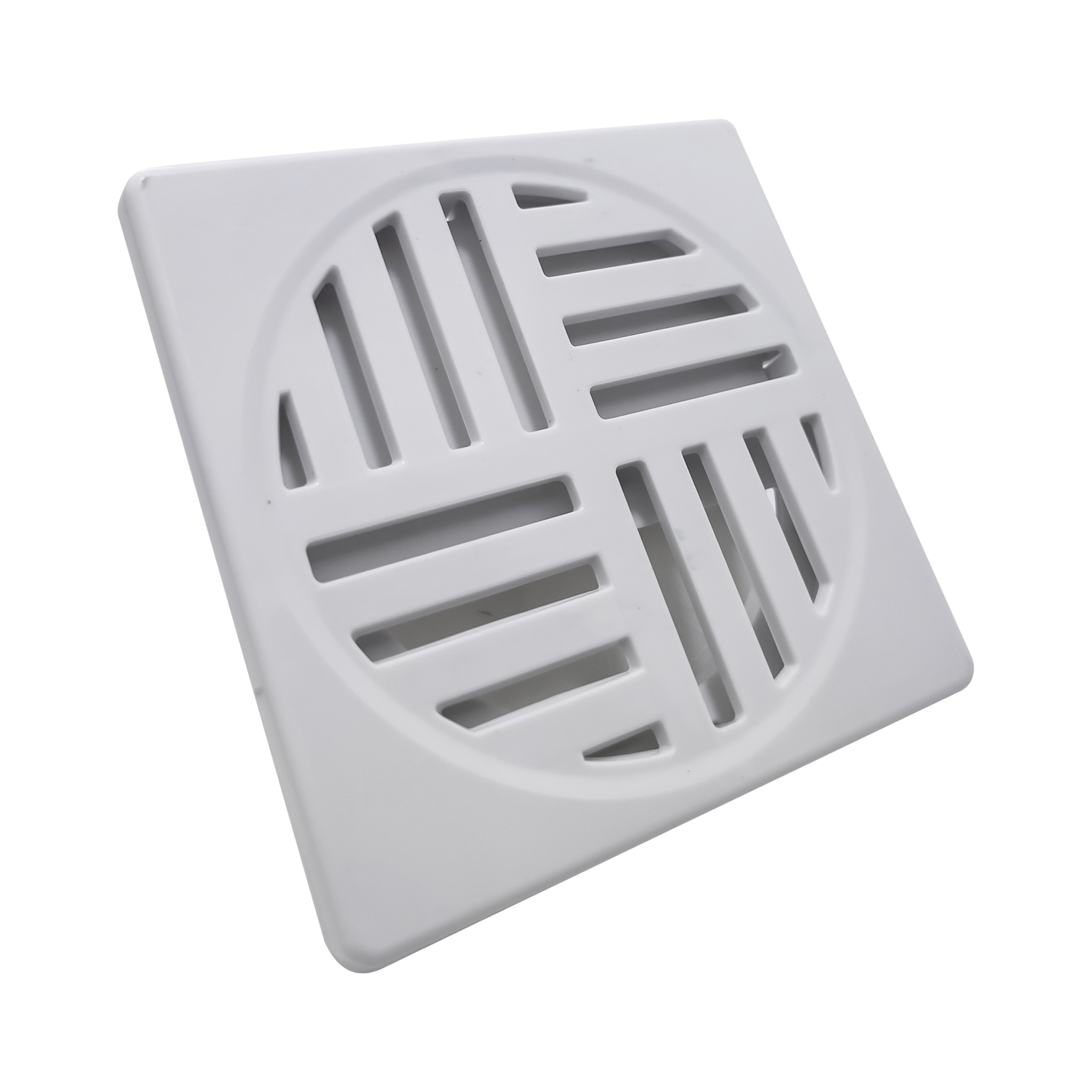 Ralo Anti-inseto Quadrado 10x10cm Banheiro Lavatório Branco
