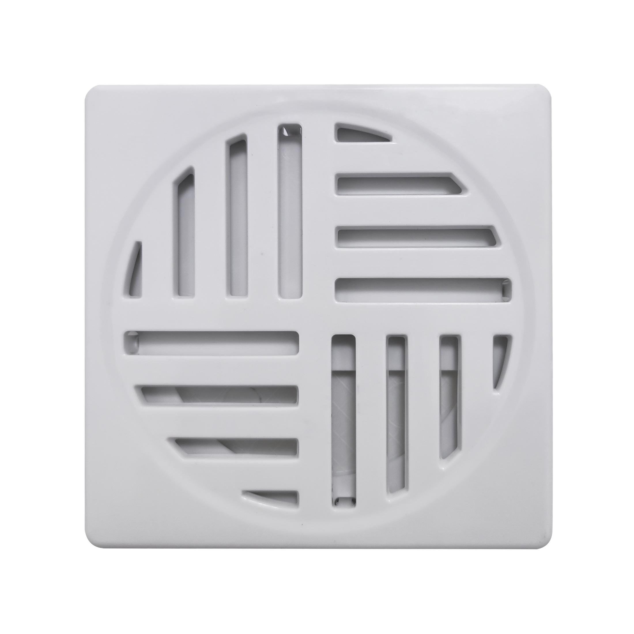 Ralo Anti-inseto Quadrado 10x10cm Banheiro Lavatório Branco