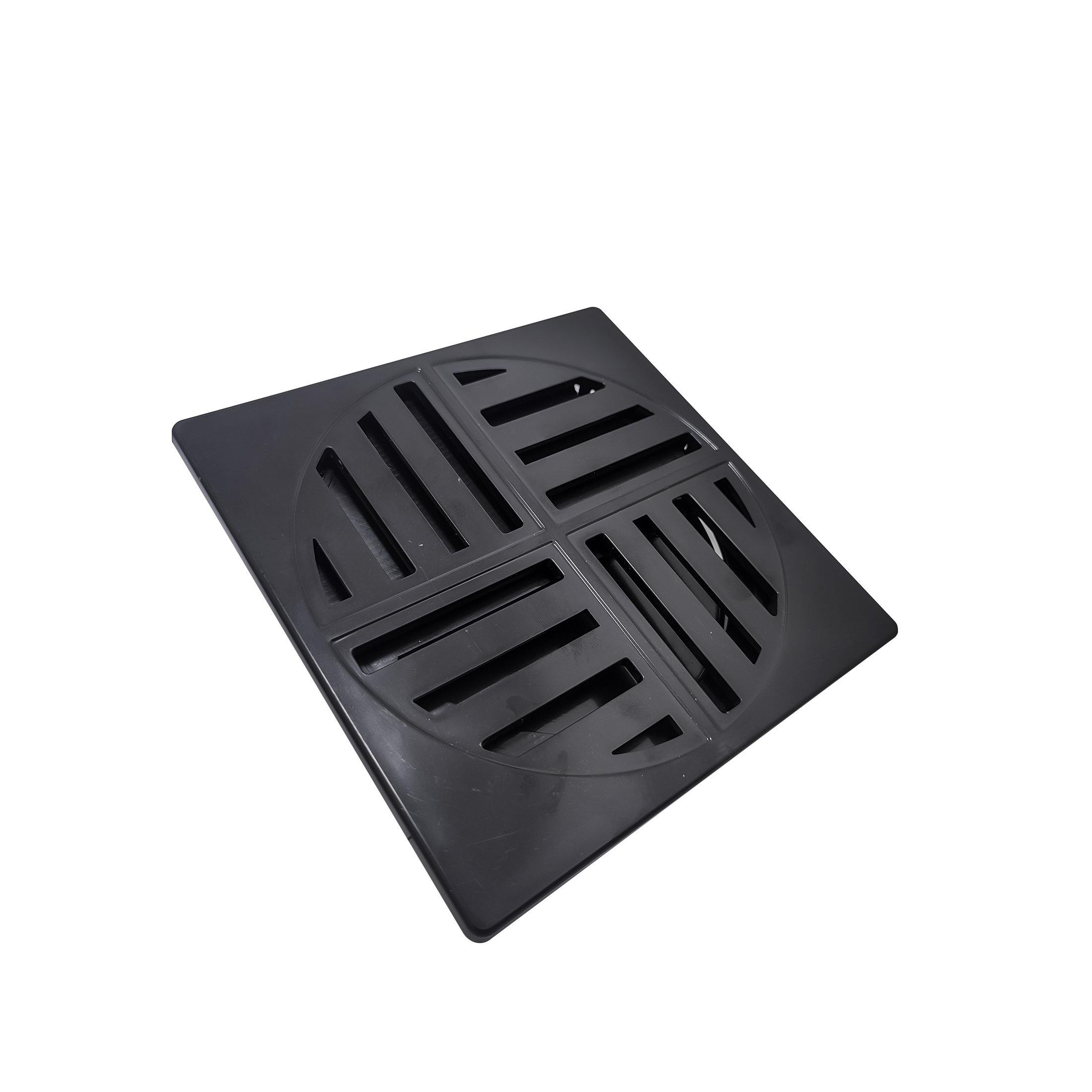 Ralo Anti-inseto Quadrado 15x15cm + Porta Grelha Preto Luxo