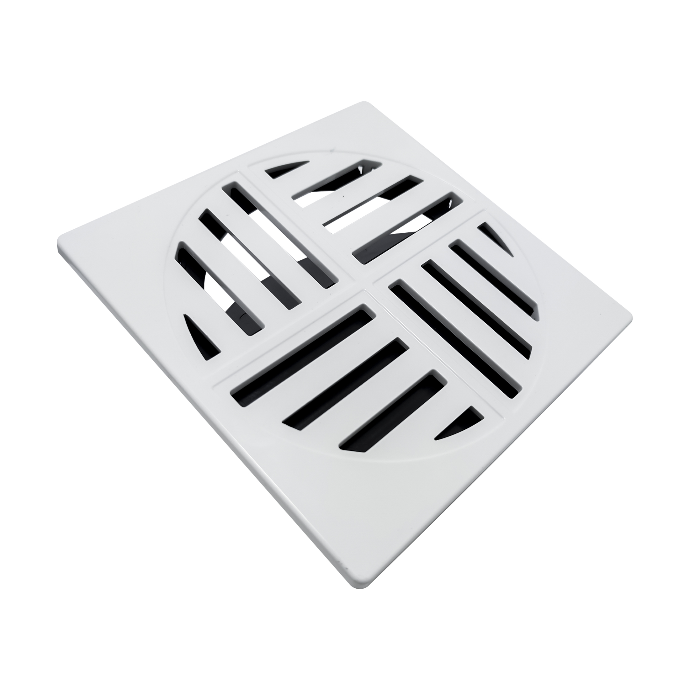 Ralo Anti-inseto Quadrado 15x15cm Lavatório Banheiro Branco
