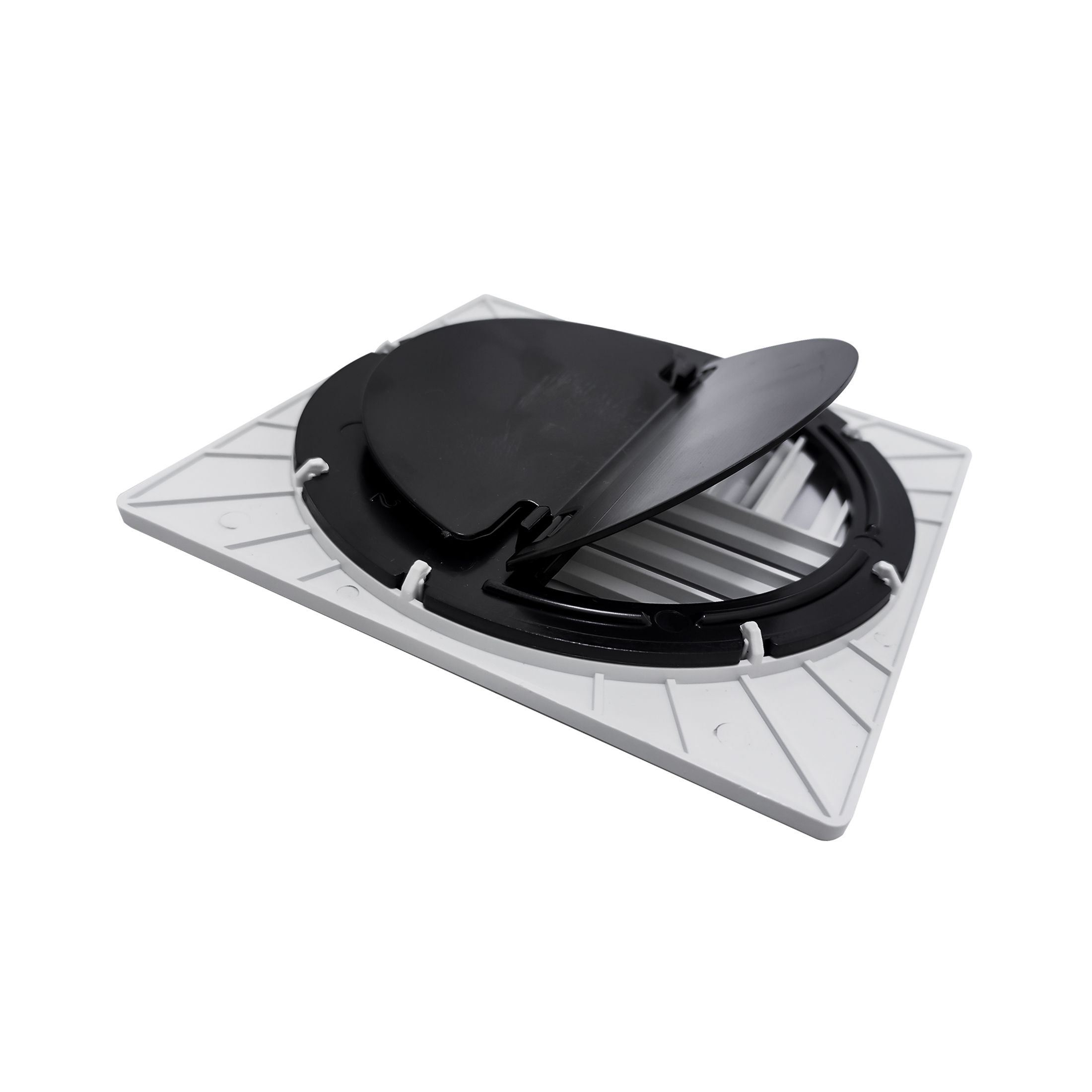 Ralo Anti-inseto Quadrado 15x15cm Lavatório Banheiro Branco
