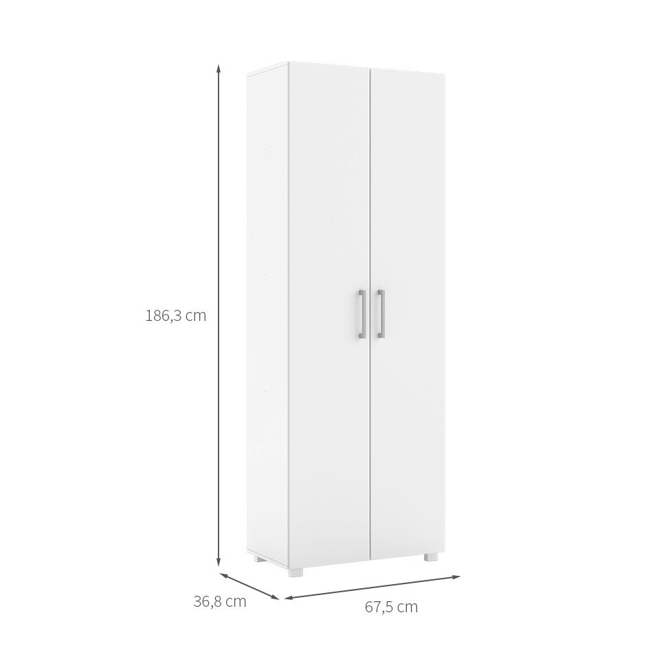 Armário Multiúso André 2 PT Branco