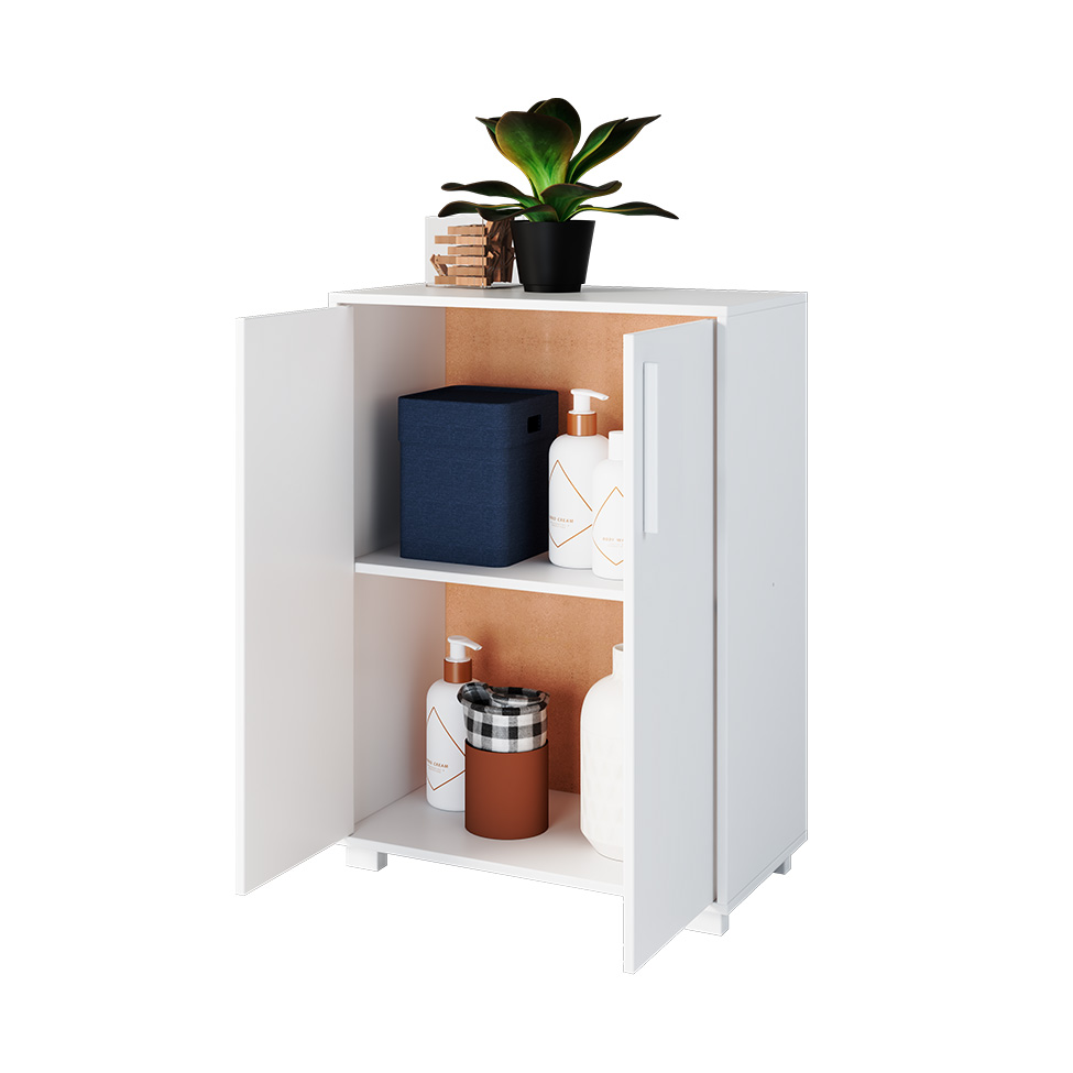 Armário Multiúso Kind IV 2 PT Branco