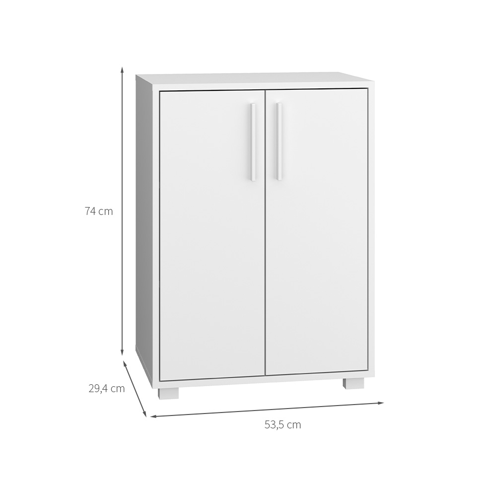 Armário Multiúso Kind IV 2 PT Branco