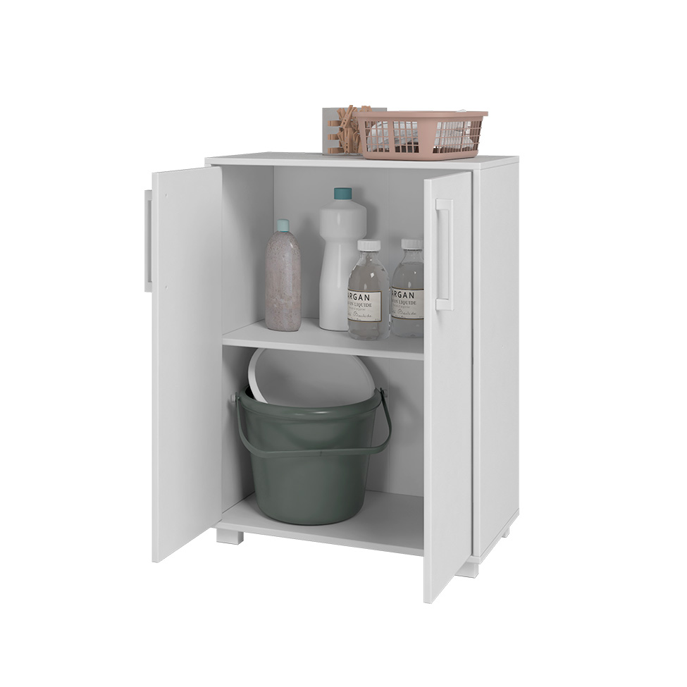 Armário Multiúso Kind IV 2 PT Branco