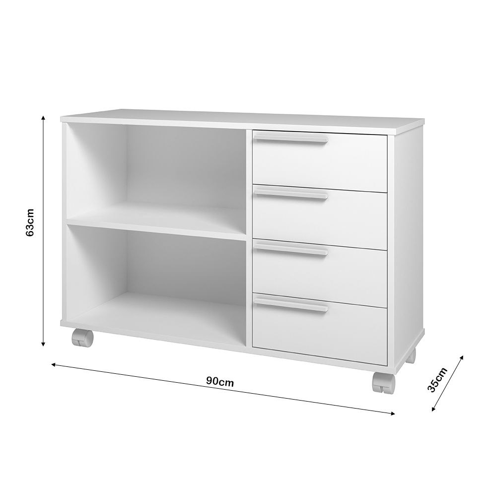 Armário de Escritório Office 4 GV Branco