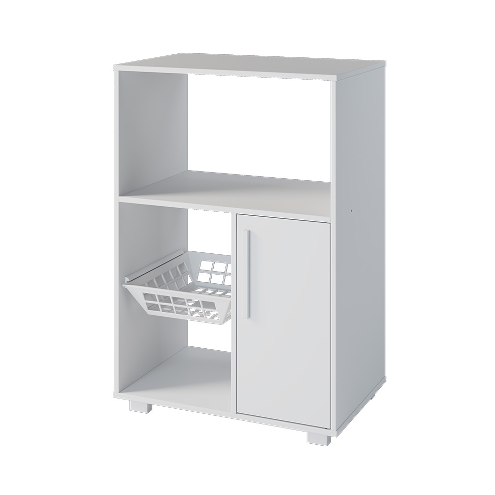 Armário para Micro-ondas Asti 1 Porta Branco