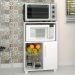 Armário para Micro-ondas Asti 1 Porta Branco