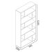 Estante Modular BE 44-06 Branco BRV Móveis