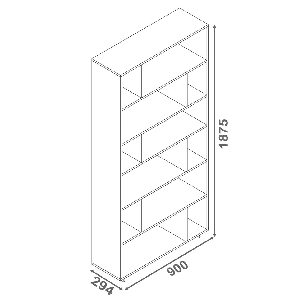 Estante Modular BE 44-06 Branco BRV Móveis