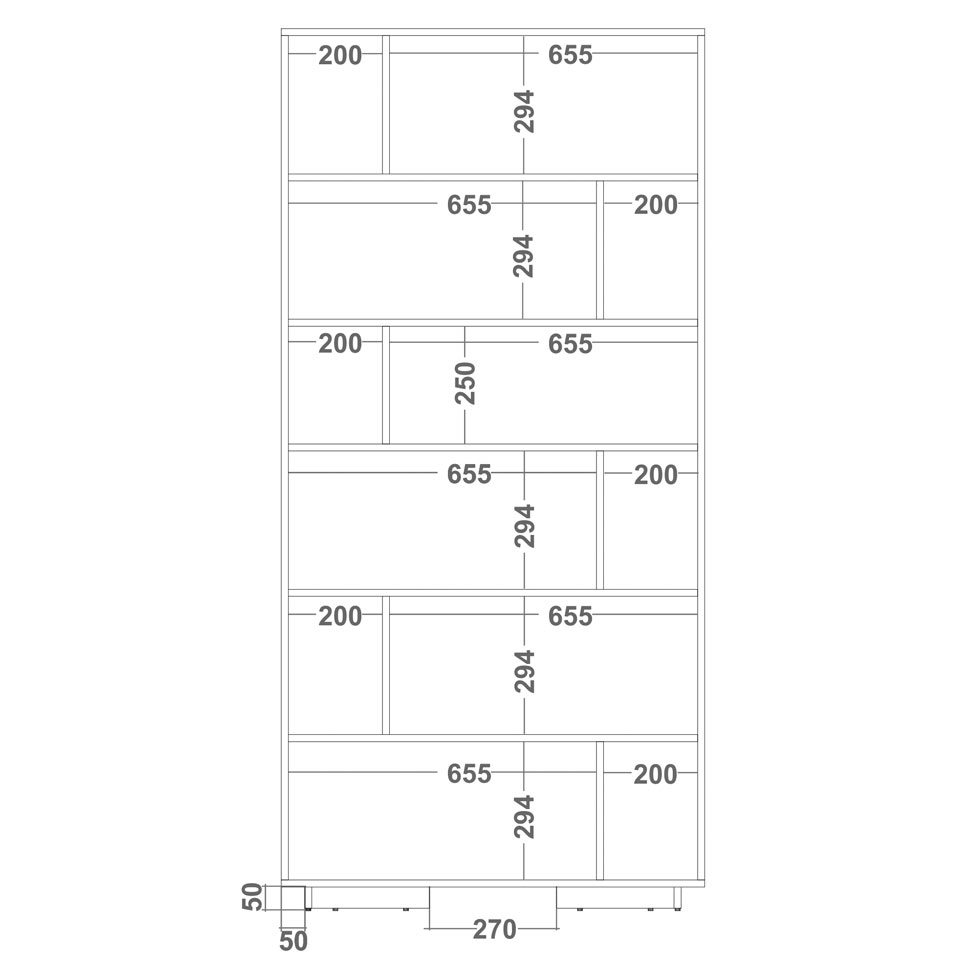 Estante Modular BE 44-06 Branco BRV Móveis