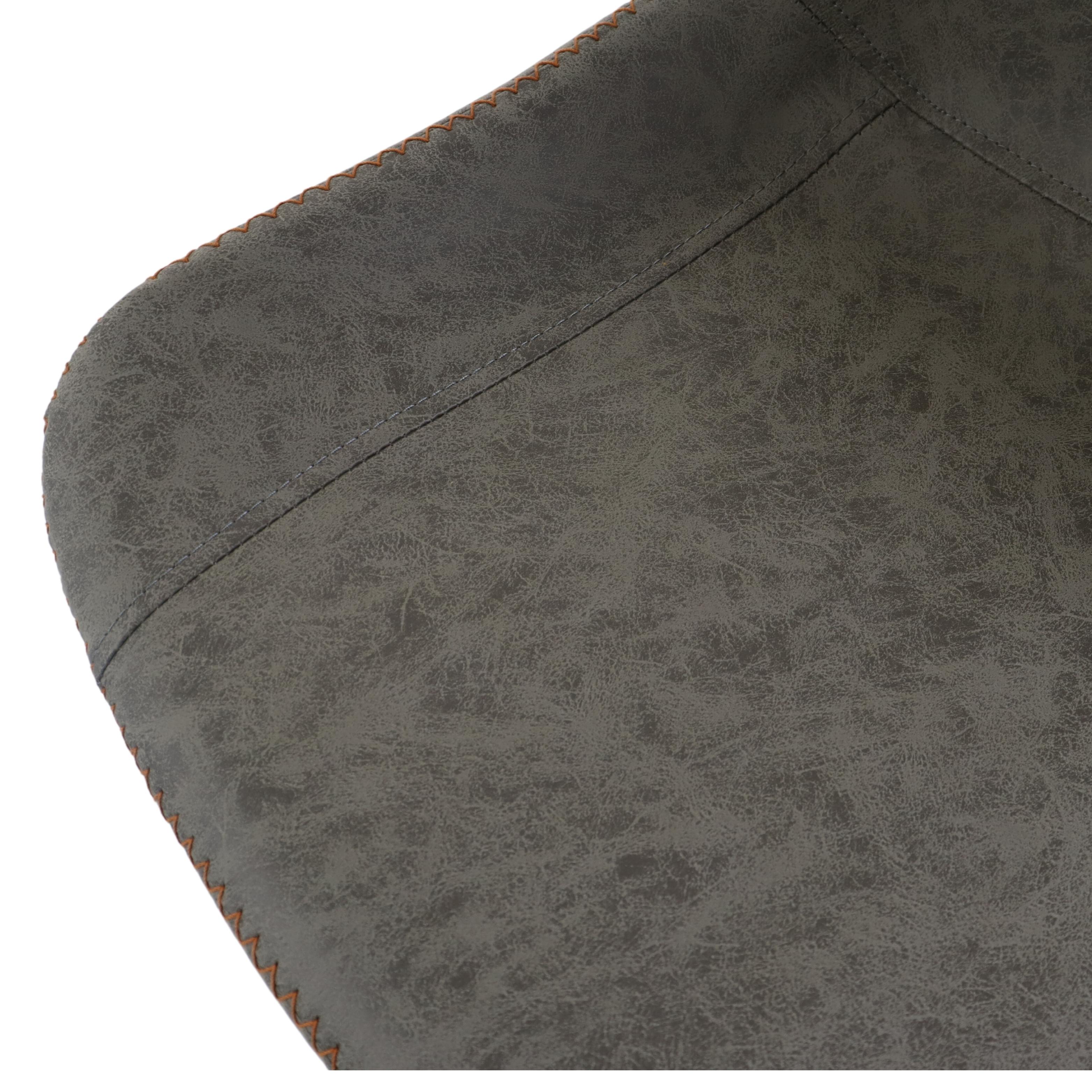 Banqueta Alta Roma Vintage Estofada Cinza