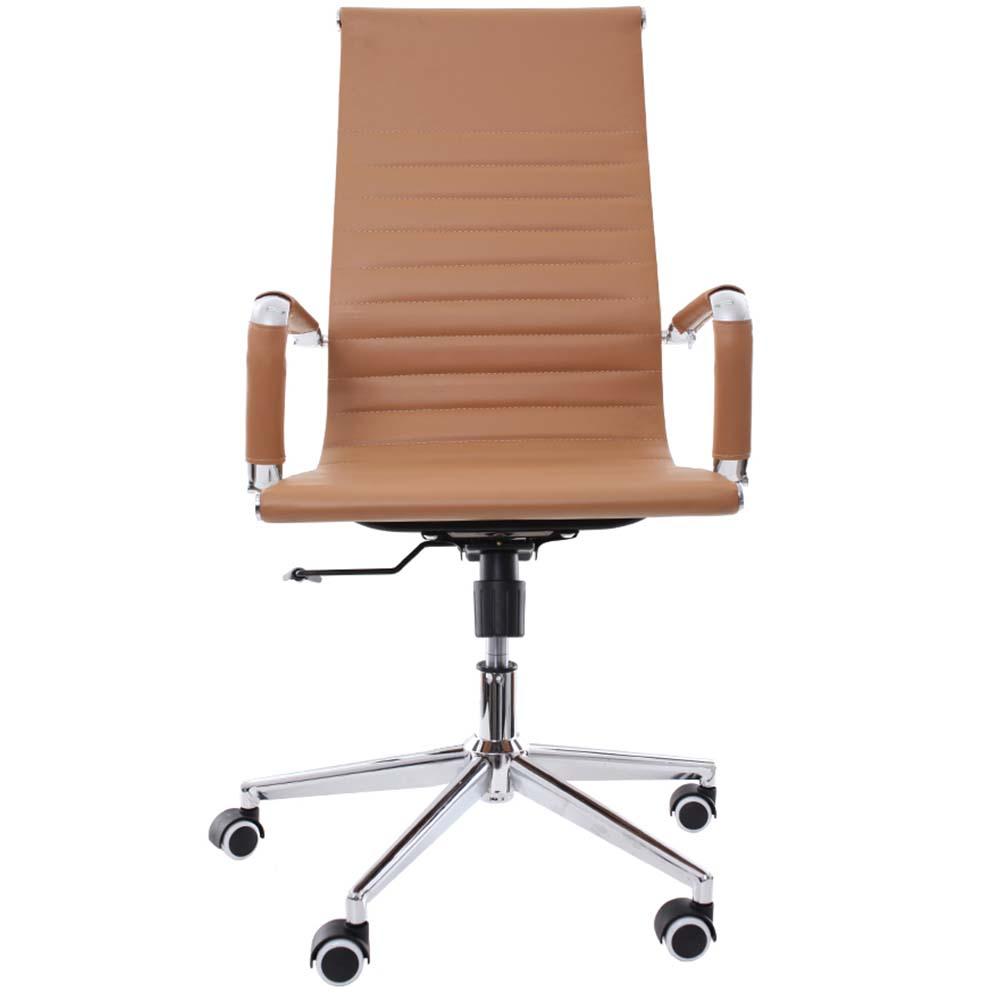 Cadeira De Escritório Presidente Stripes Caramelo