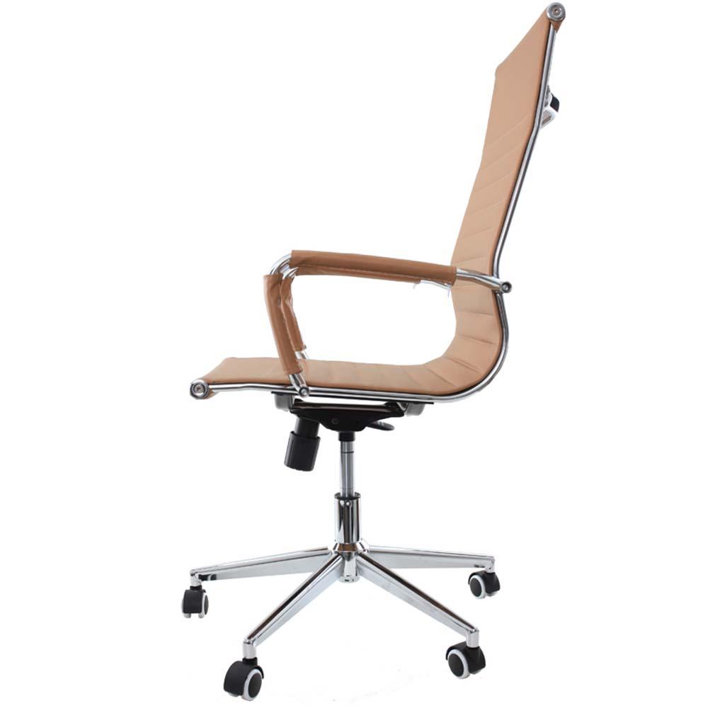 Cadeira De Escritório Presidente Stripes Caramelo