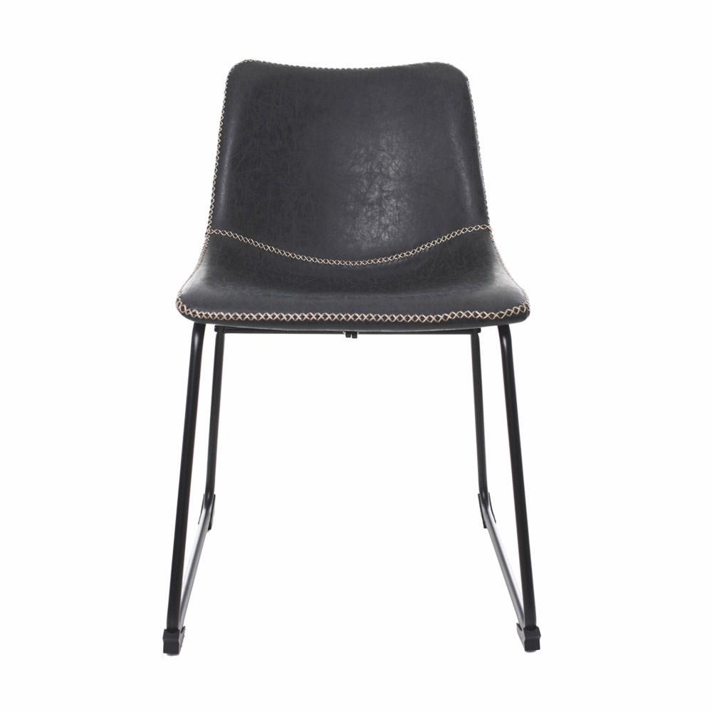 Cadeira para Sala de Jantar Munich Vintage Preta