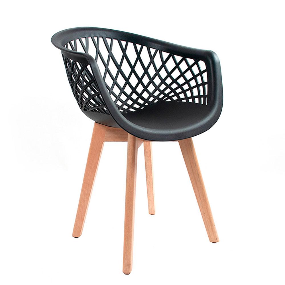Cadeira para Sala de Jantar Web Preta