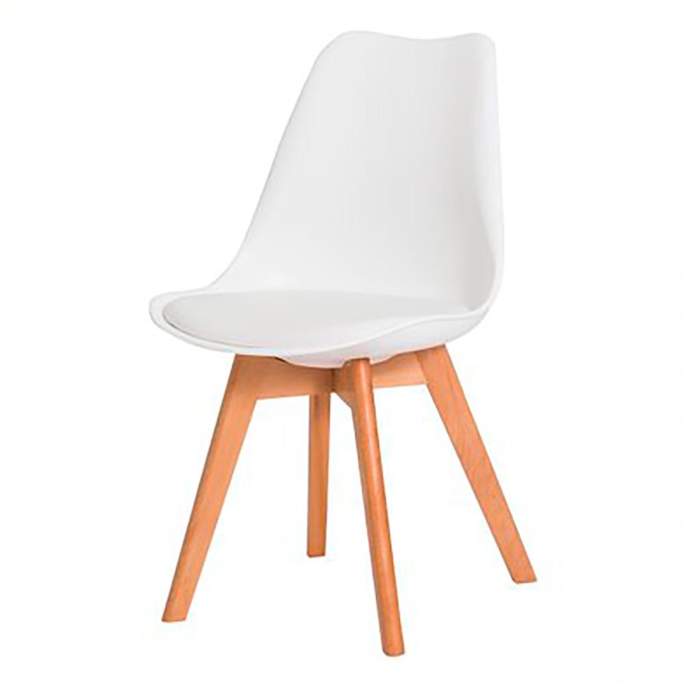 Conjunto Mesa Redonda Eiffel 70cm Preta com 4 Cadeiras Saarinen Branca