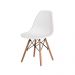 Conjunto Mesa Redonda Eiffel 70cm com 4 Cadeiras Eiffel Branca