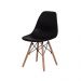 Conjunto Mesa Redonda Eiffel 70cm com 4 Cadeiras Eiffel Preta