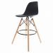 Kit 2 Banquetas Alta Charles Eames Eiffel Preta