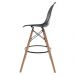 Kit 2 Banquetas Alta Charles Eames Eiffel Preta