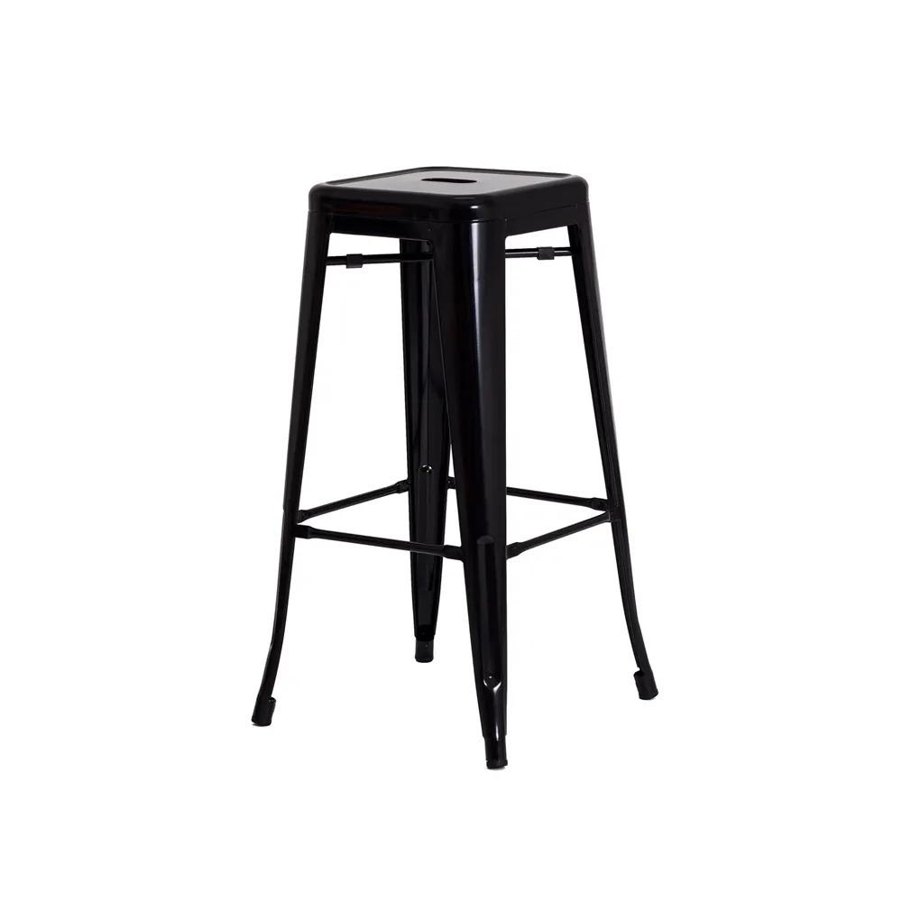 Kit 2 Banquetas Alta Para Bar Balcão Bancada Pub Bistrô Cozinha Americana Tolix Iron Industrial