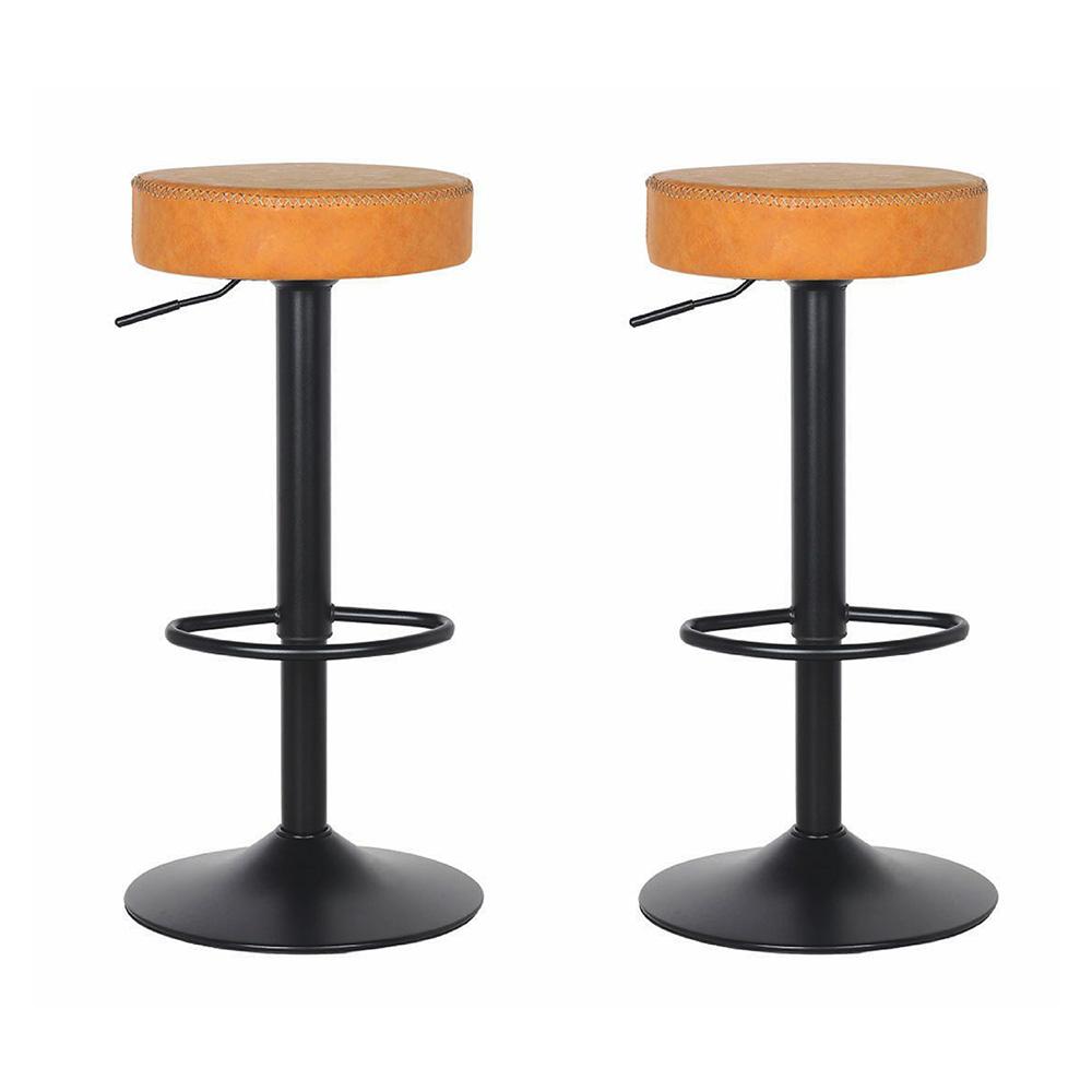 Kit 2 Banquetas Giratórias Viena Caramelo