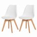 Kit 2 Cadeiras para Sala de Jantar Saarinen Branca