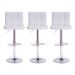 Kit 3 Banquetas Giratórias Gomos Branca