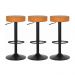 Kit 3 Banquetas Giratórias Viena Caramelo